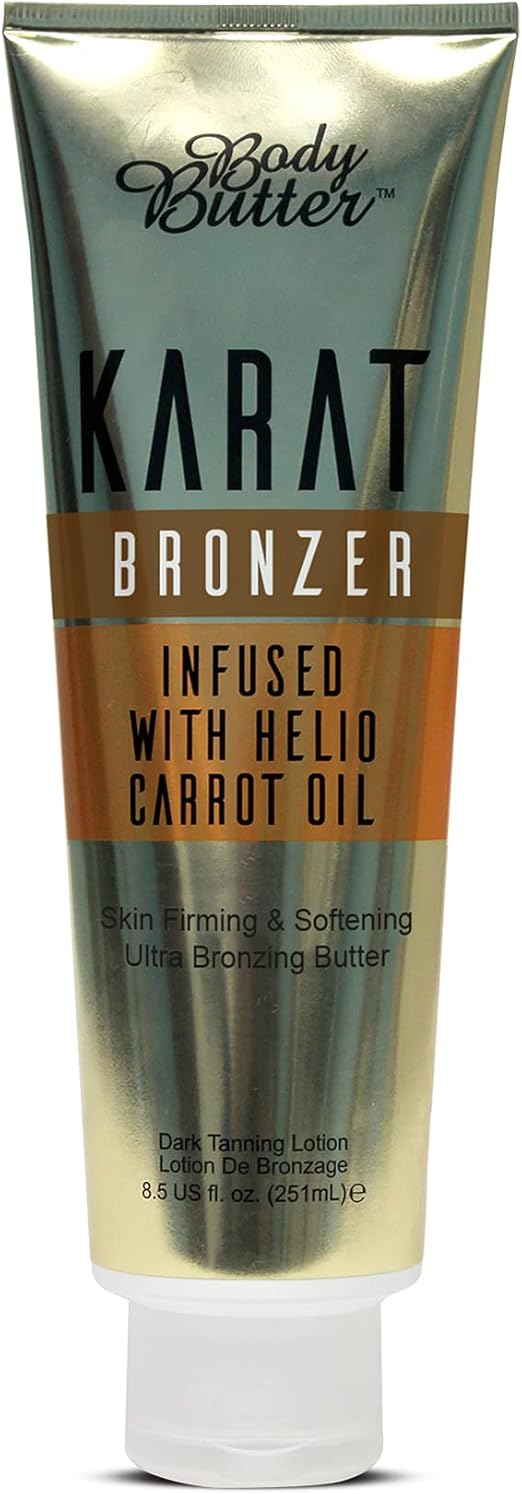Body Butter Karat Bronzer Tanning Lotion Infused with Helio Carrot