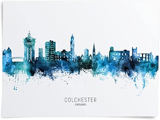Colchester England United Kingdom Skyline Art Print (A1 poster) -23239