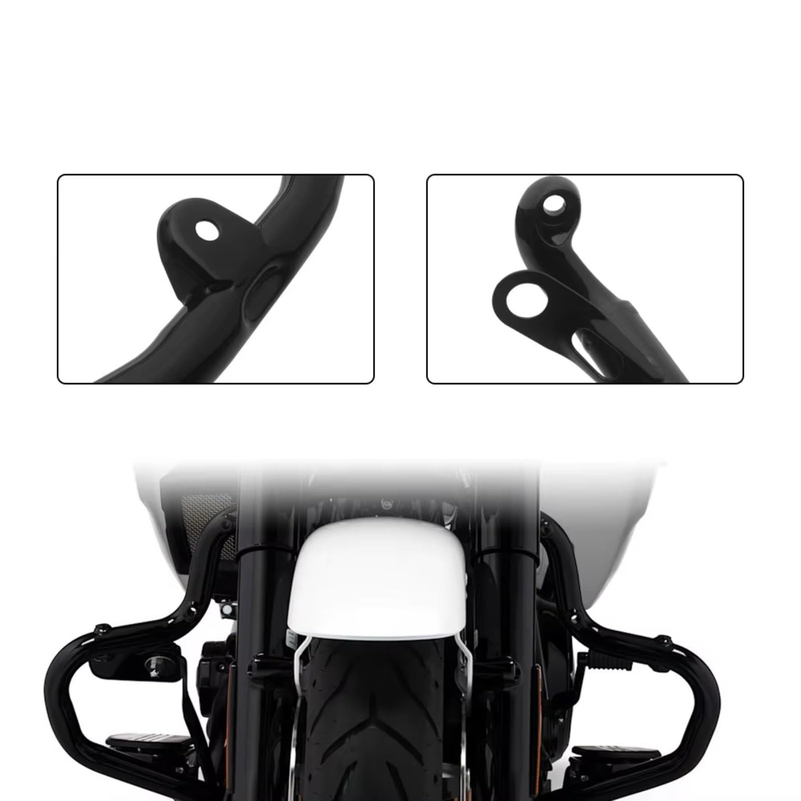 Staffa Protezione Motore Leghe Di Ferro Moto Highway Engine Guard Paraurti Crash Bar Compatibile Con Road Per Street Glide Cvo/Se Fltrx Flhxse 2023-2026