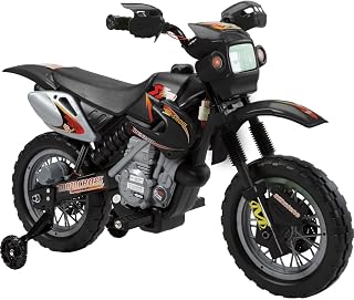 Moto Elétrica Infantil com Farol e Buzina Preta/Verde 926000 - Belfix