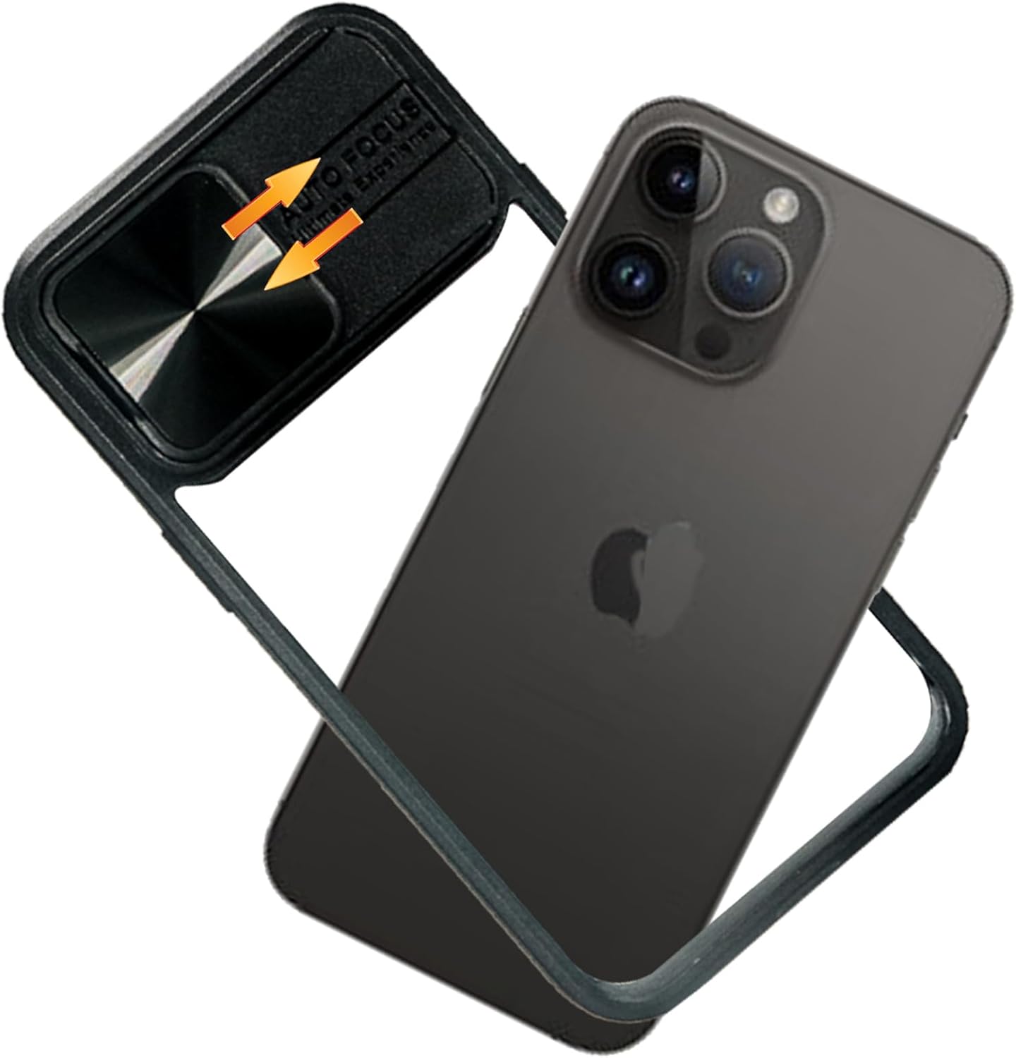 Woluki for iPhone 15 Pro Max Bumper Case No Back, Compatible with MagSafe, Camera Cover Lens Protector, Backless Frame Excellent Heat Dissipation Military Grade Protection for iPhone15 Pro Max (Black)