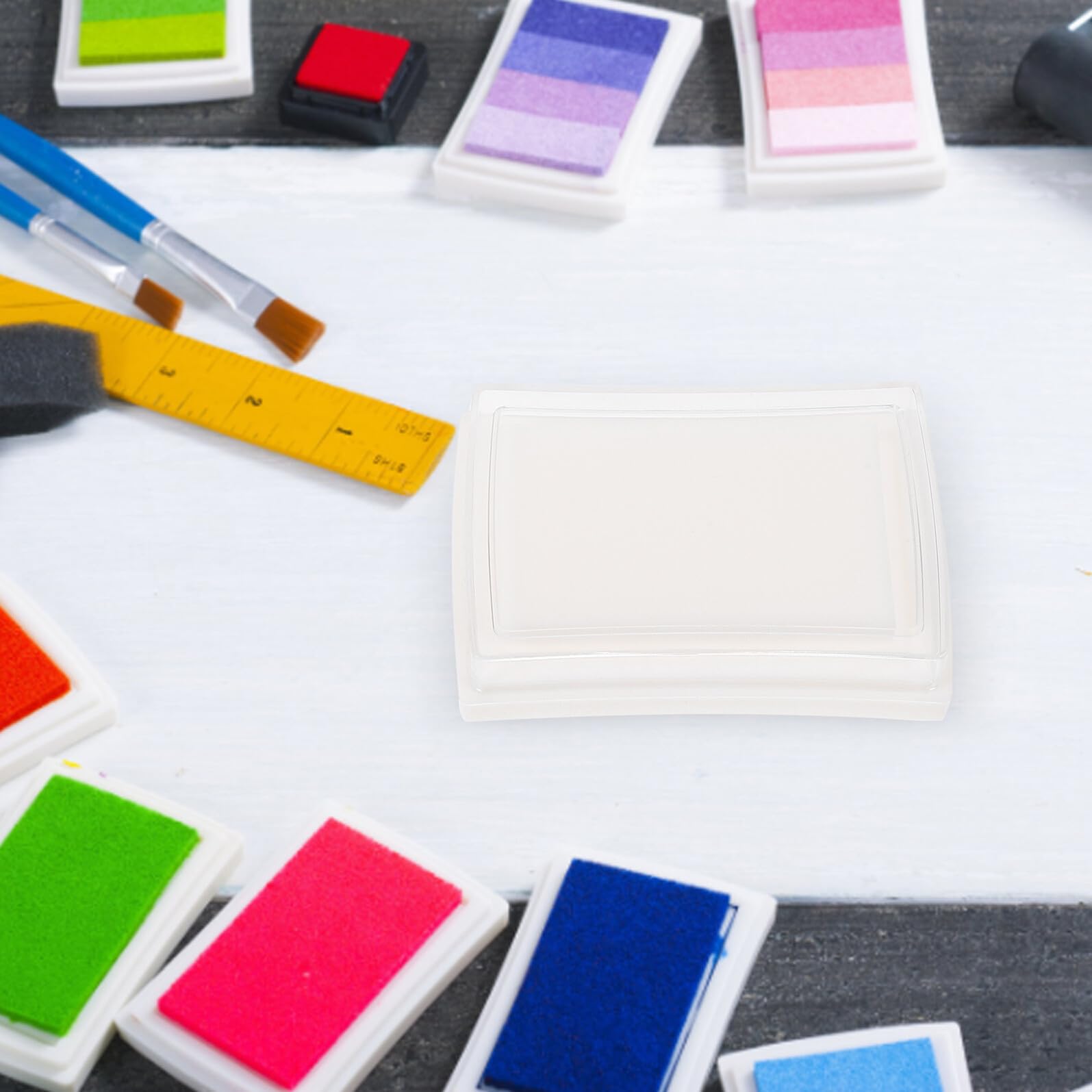 Angoily 50 Pezzi Tampone Vuoti per Impronte e Materiale per Stampi Fai da Te Domestico e Didattico Portatili e Resistenti per Carta Tessuto e Legno