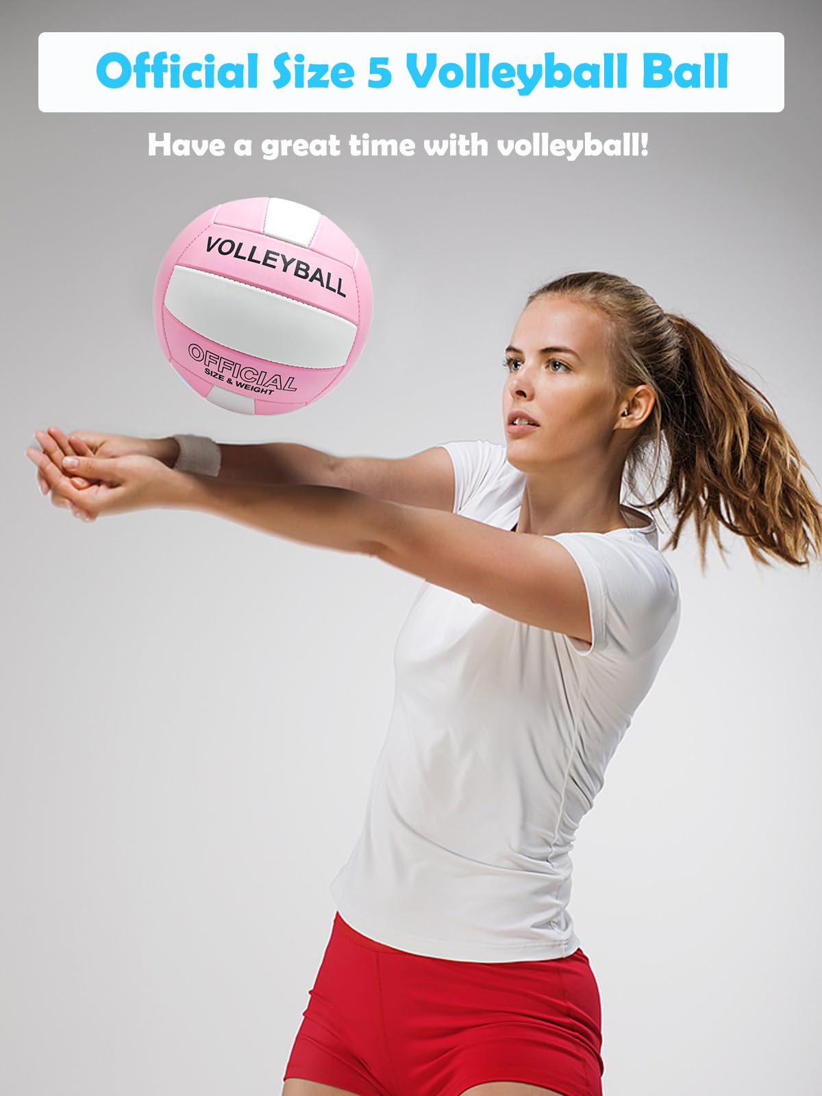 Voleibol oficial tamaño 5 para interiores y exteriores, voleibol suave para niñas, niños, adolescentes, adultos, playa, piscina, gimnasio, entrenamiento y principiante