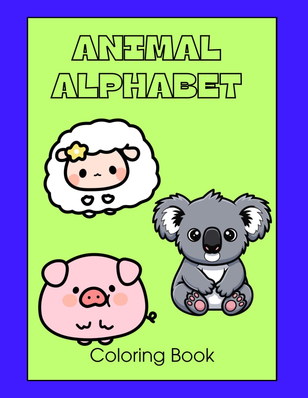 Animal Alphabet coloring book: Learn alphabet through coloring with letter association.