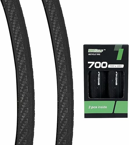 700x23c25c28c35c neumático de bicicleta de carretera, plegable de repuesto de cuentas de ciclismo neumáticos de bicicleta negro duradero 2 unidades