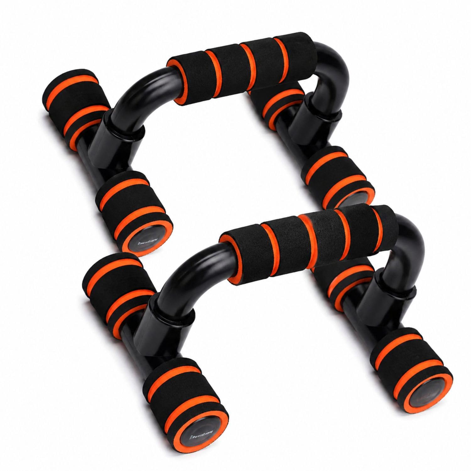 WORLDFIT Push Up Bar Stand for Home Gym Exercise | Heavy Duty Push Up Handles for Men & Women | Non-Slip Grip Chest Workout Equipment for Pushups, Strength Training & Fitness (Orange)-image-25