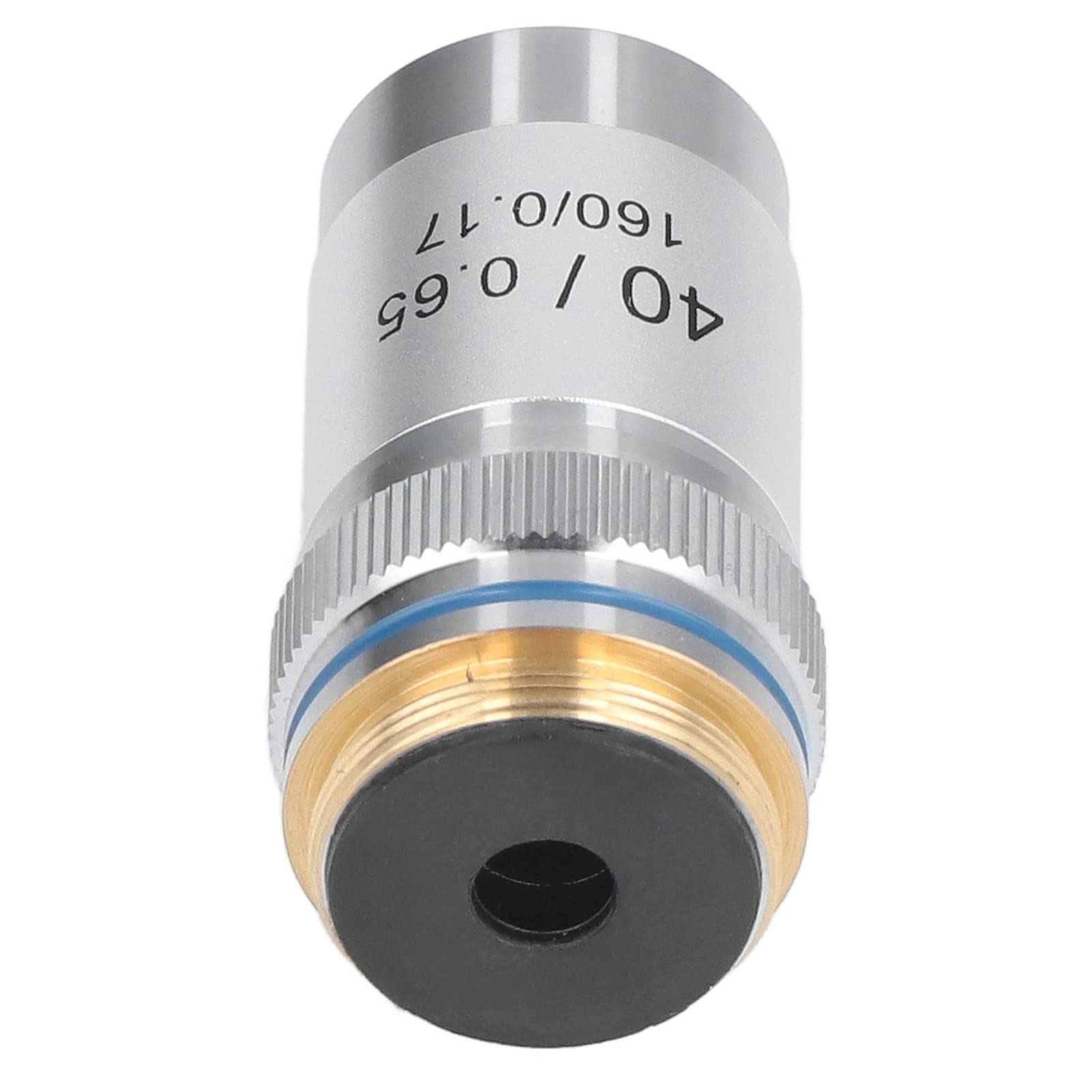 Objectif Microscope 40X Achromatique, Haute Résolution, Longue Distance de Travail 2.74mm, Interface 20.2mm, Laiton Chromé, pour Laboratoires Cliniques
