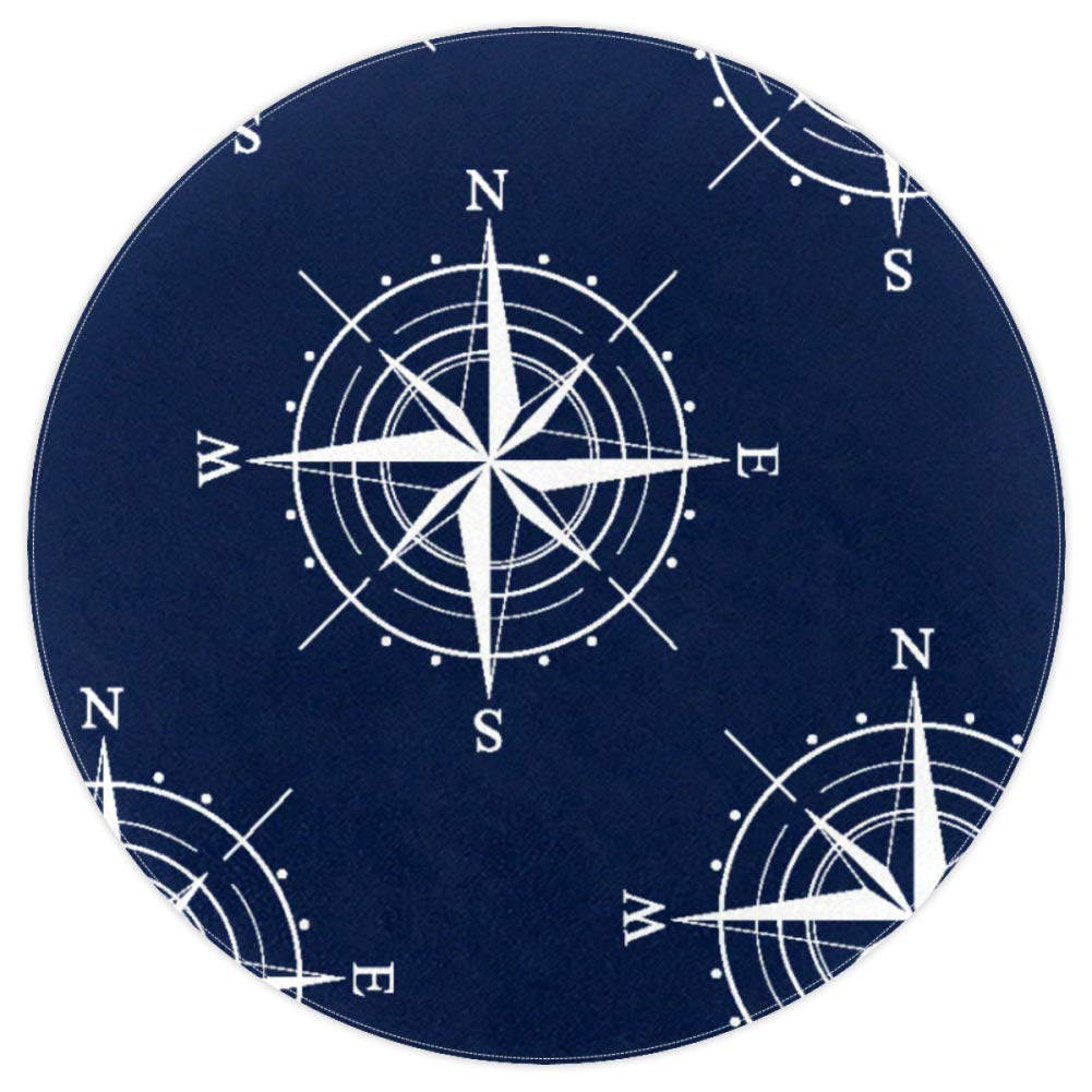Tapis rond de sol doux et résistant en tissu polyester haute densité