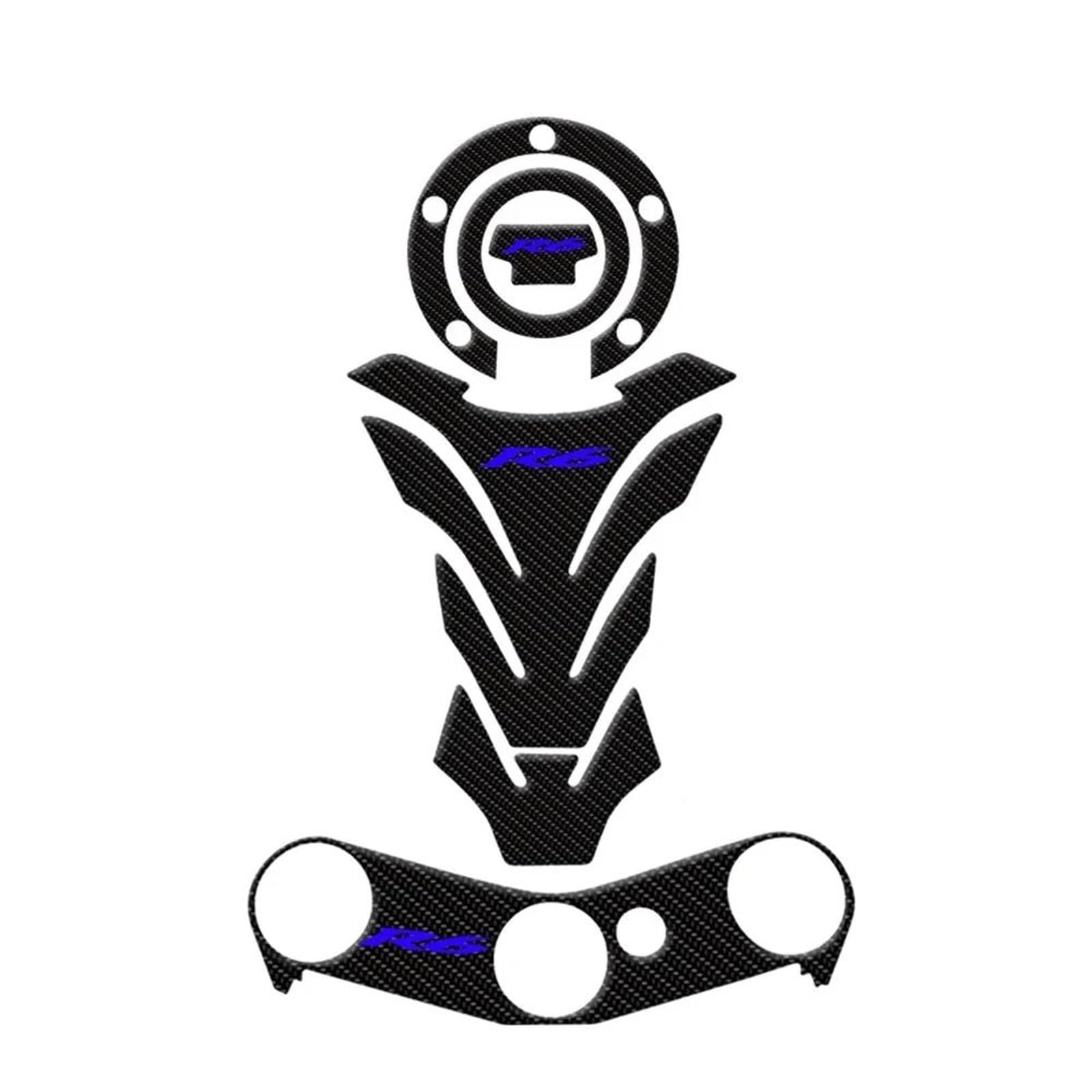Motorcycle Tank Pad Sticker Decals Protector Accessories for Yamaha YZF R6 YZFR6 2006 2007 2008 2009-2017 Accessories(Color19)