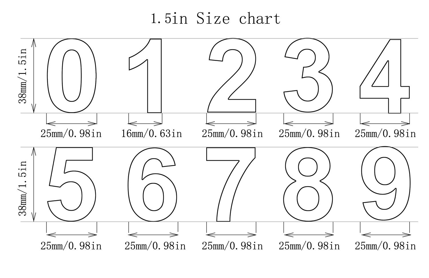 Nanlyiau 4in Numero Maison Numéros De Maison Numero Maisonchiffres De Boite Aux Lettres Numero