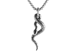 Snake Pendant Necklace: A Gothic Symbol of Power for Men