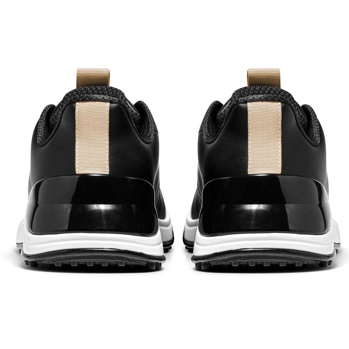 Zapatos De Golf Cuero para Hombre Antideslizantes Suela de Goma