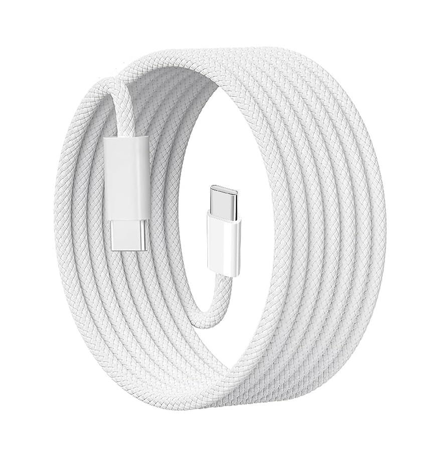 Image of NISHTECH Google Pixel Original Type C to Type C Mobile Data Charging Cable for Pixel 8 Pro /8 /8A /7 Pro /7 /7A /6 Pro /6 /6A /5 /ChromeBook Laptop /Buds /and Other USB C Device Support for Nothing phone 2 /1, 30W