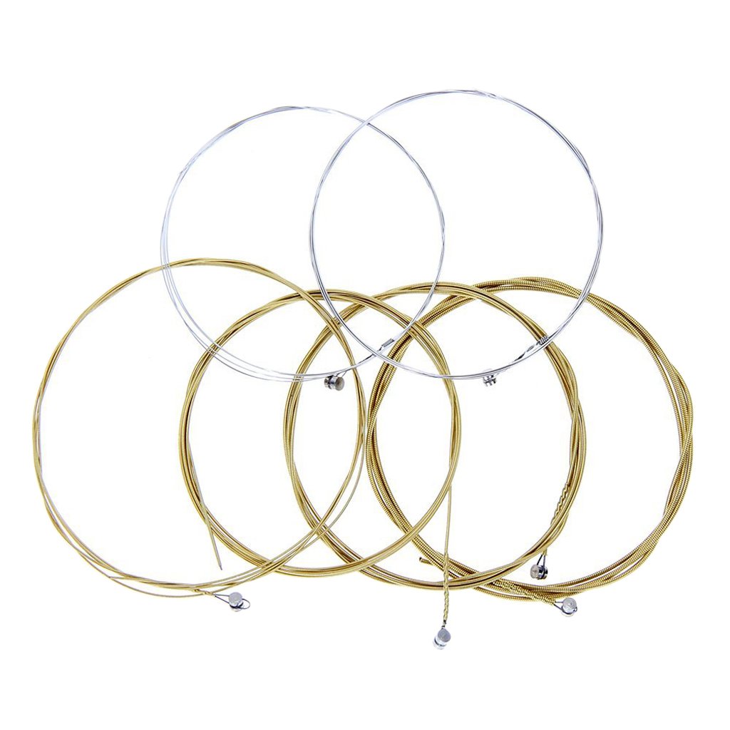 Set di 10 corde di ricambio per chitarra acustica, 6 pezzi, 86 cm, 011-052