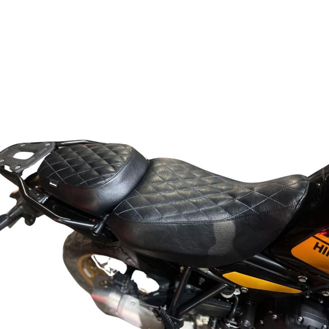 Sahara Seats Compatibility with Himalayan 450 Designed Cushion Diamond Seat Cover-image-15