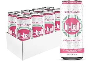 Seltzer Water with Buzz for Focus and Energy