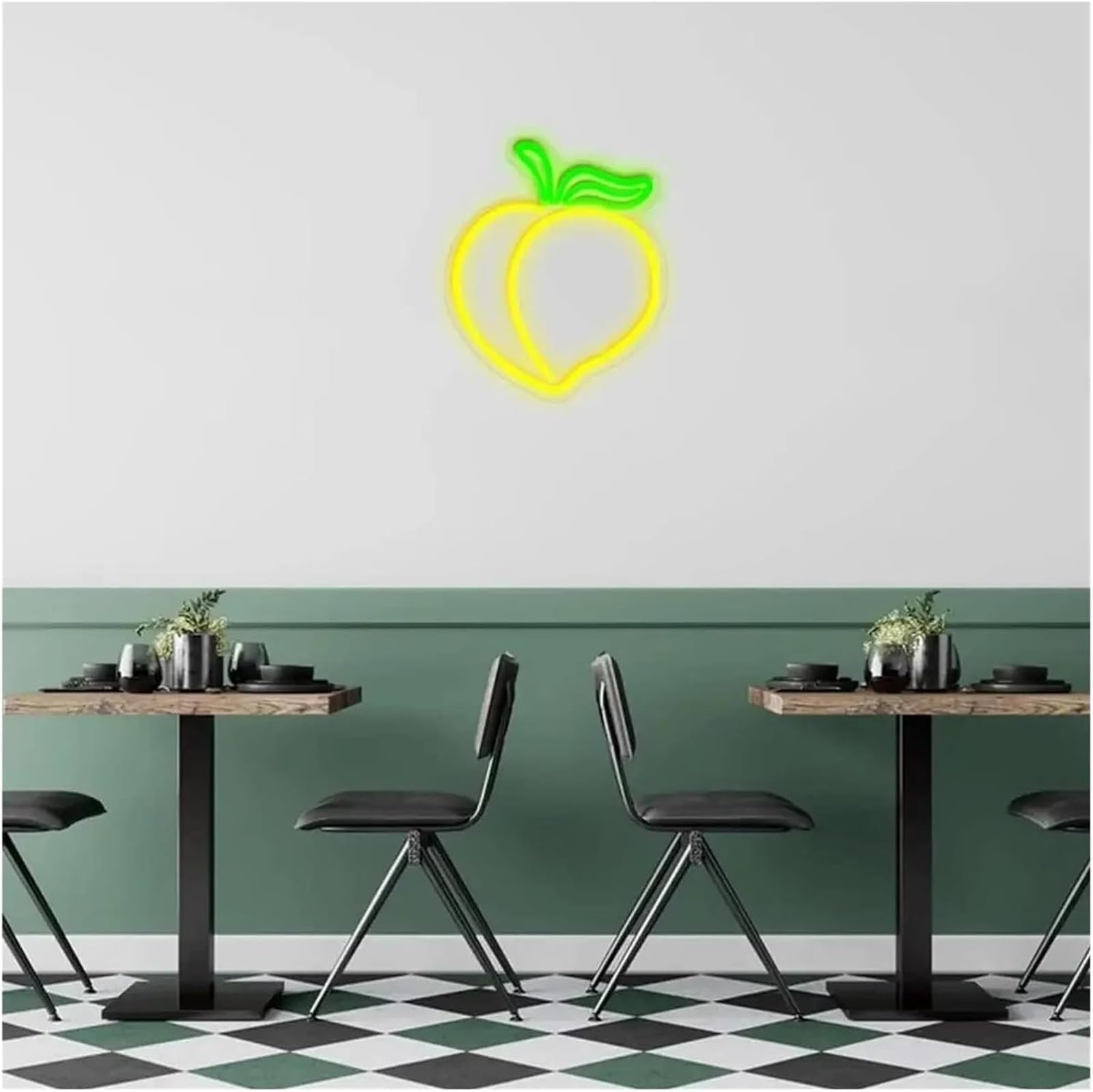 Luci al neon Per lampada al neon prestito parola Frutta Pesca per insegna per decorazione murale