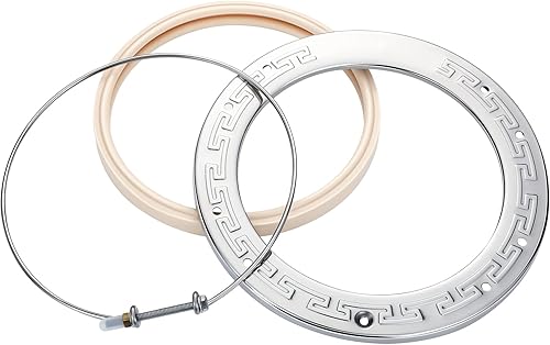 Therwen Anillo de luz de piscina de repuesto para luz de piscina, anillo de cara de acero inoxidable, repuesto para luz LED de piscina, 8.4 pulgadas