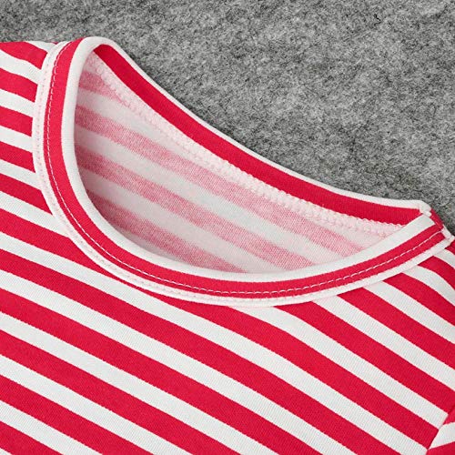 Peuter Kids Baby Meisjes Kerstman Gestreepte Prinses Jurk Kerst Outfits Kleding - Afbeelding 6