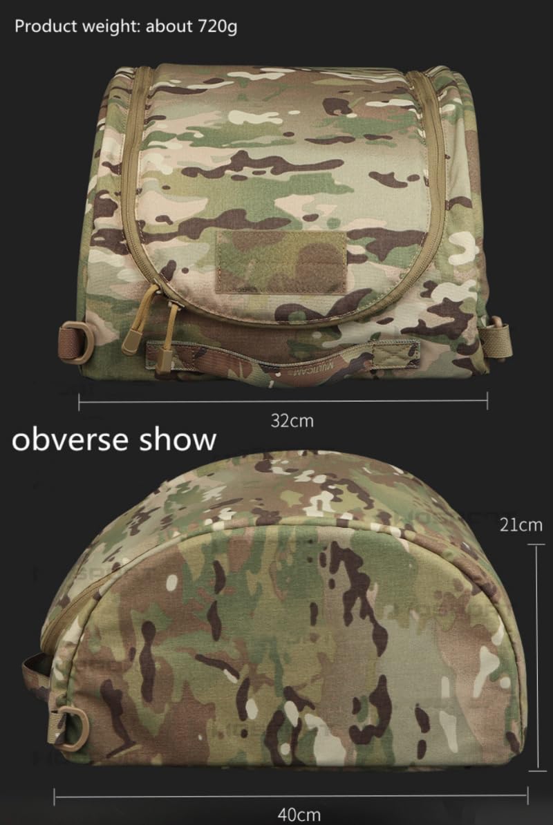 ACEXIER Sac de Rangement rembourré pour Casque Tactique Grande capacité Transport Rapide Moto Airsoft Paintball Chasse