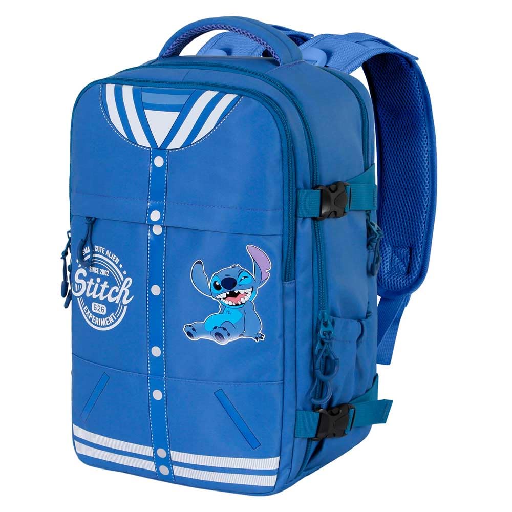 Disney Lilo y Stitch Varsity-Mochila Mercury 2.0 Viaje Cabina Avión 40x20x25cm, Azul, Capacidad 20 L