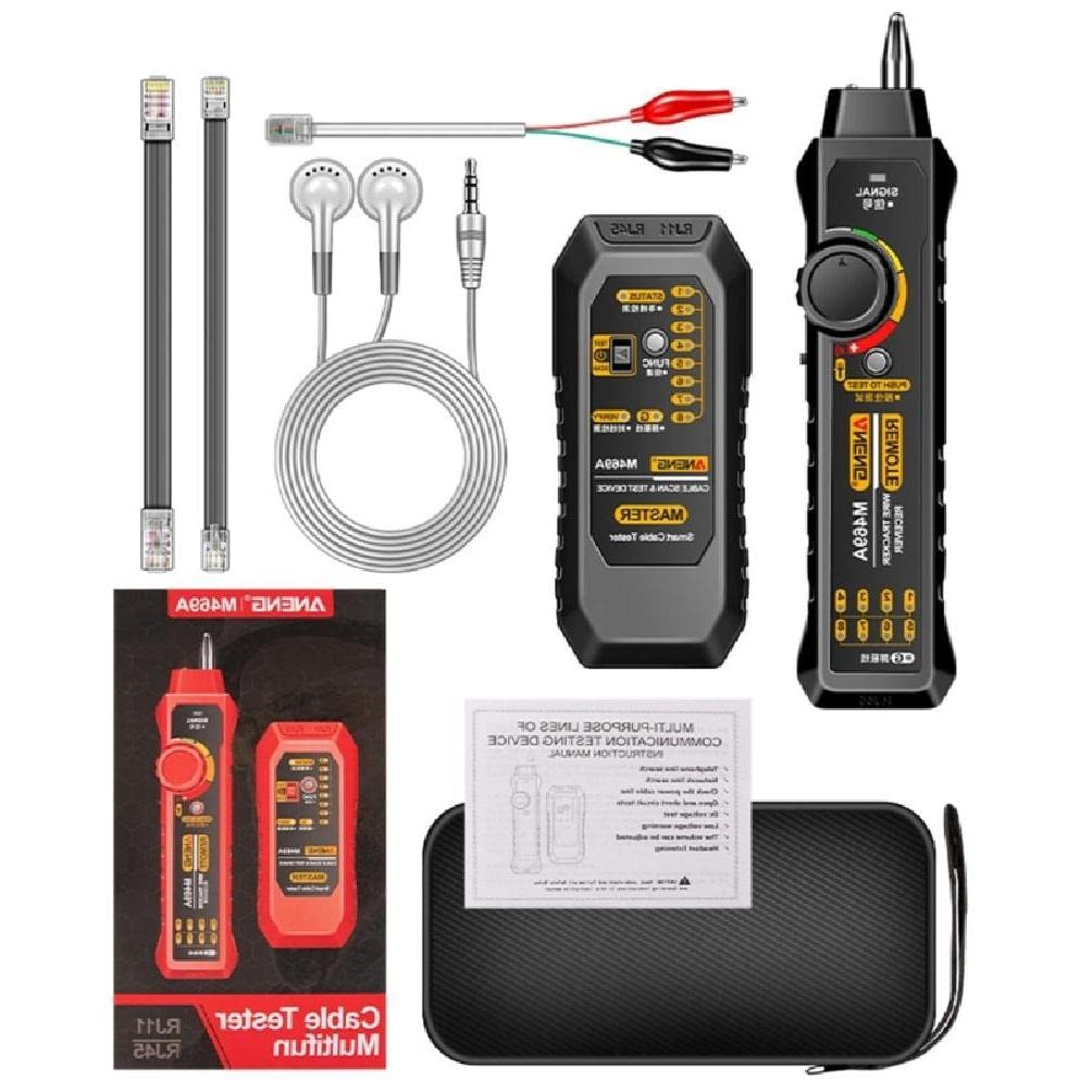 SUOYATE Multifunction Ethernet-LAN Cable Tester Telephone Line Finder RJ11 RJ45 Wire Toner Tester Wire Tracker- line finder