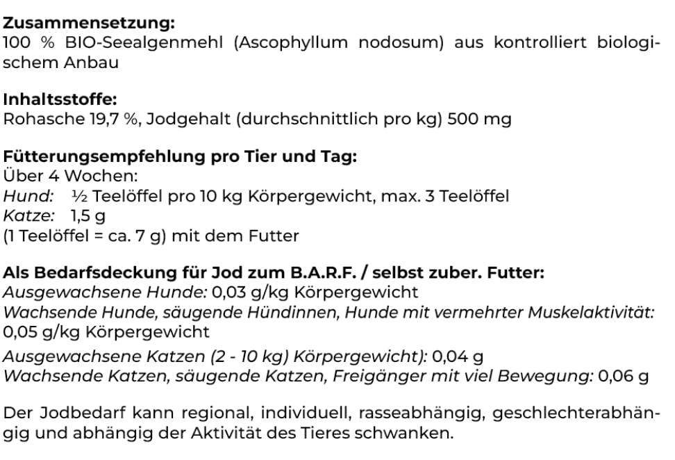 Bio-Seealgenmehl 250g