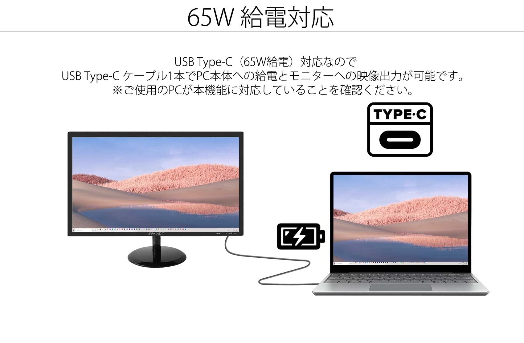 Amazon.co.jp: 【Amazon.co.jp限定】JAPANNEXT 23.6型 USB Type