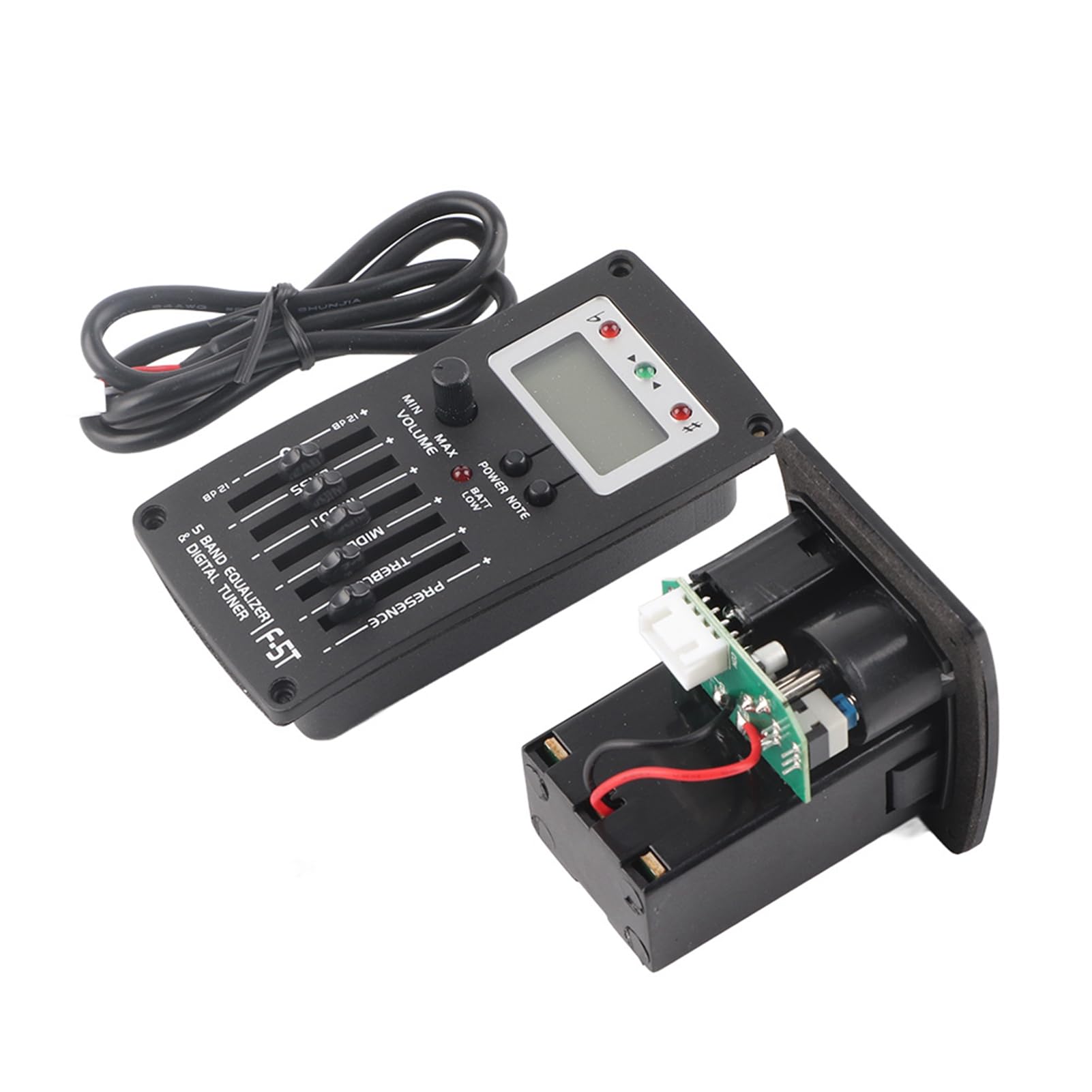 Guitar 5 Band Eq Equalizer Pickup tuner acoustic instrument accessory kit f 5t 5 bande eq equcizer améliore la qualité sonore pour les performances en direct et les