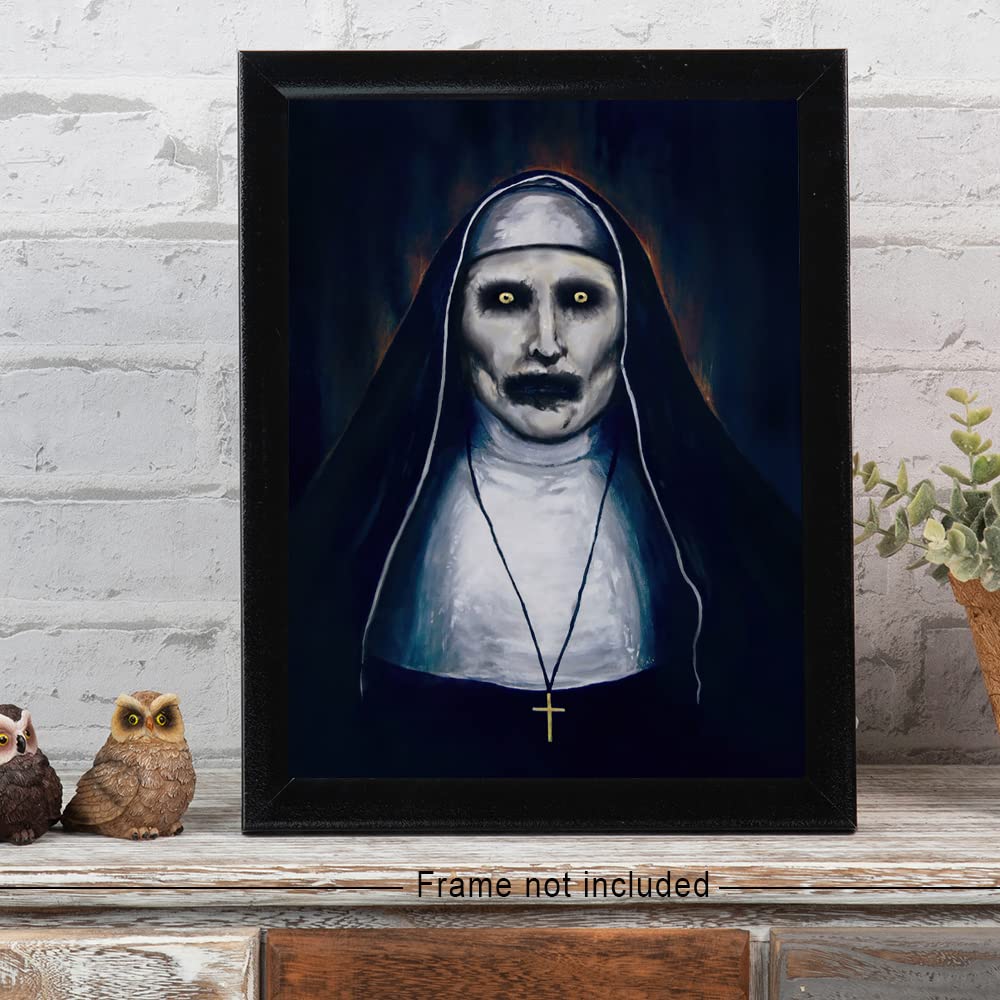 Poster Su Tela The Conjuring 30x45 Cm: Stampa Horror Moderna Per Arredo Camera E Casa