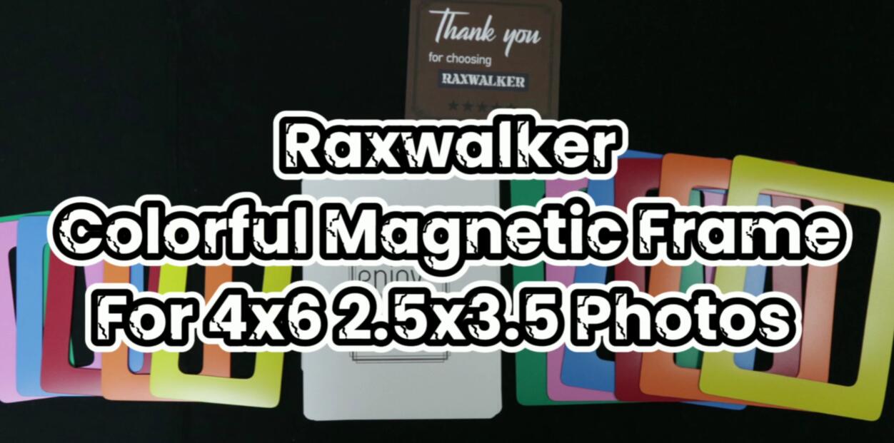 Raxwalker 4x6 Magnetic Picture Frames for Refrigerator, 12-Pack