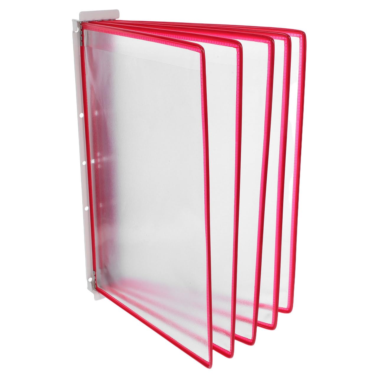 Hemobllo Organizzatore da Parete per Documenti A4 in Plastico Trasparente 5 Pagine, Porta Cartelle Sospeso per Ufficio e Scuole Durante Riunioni