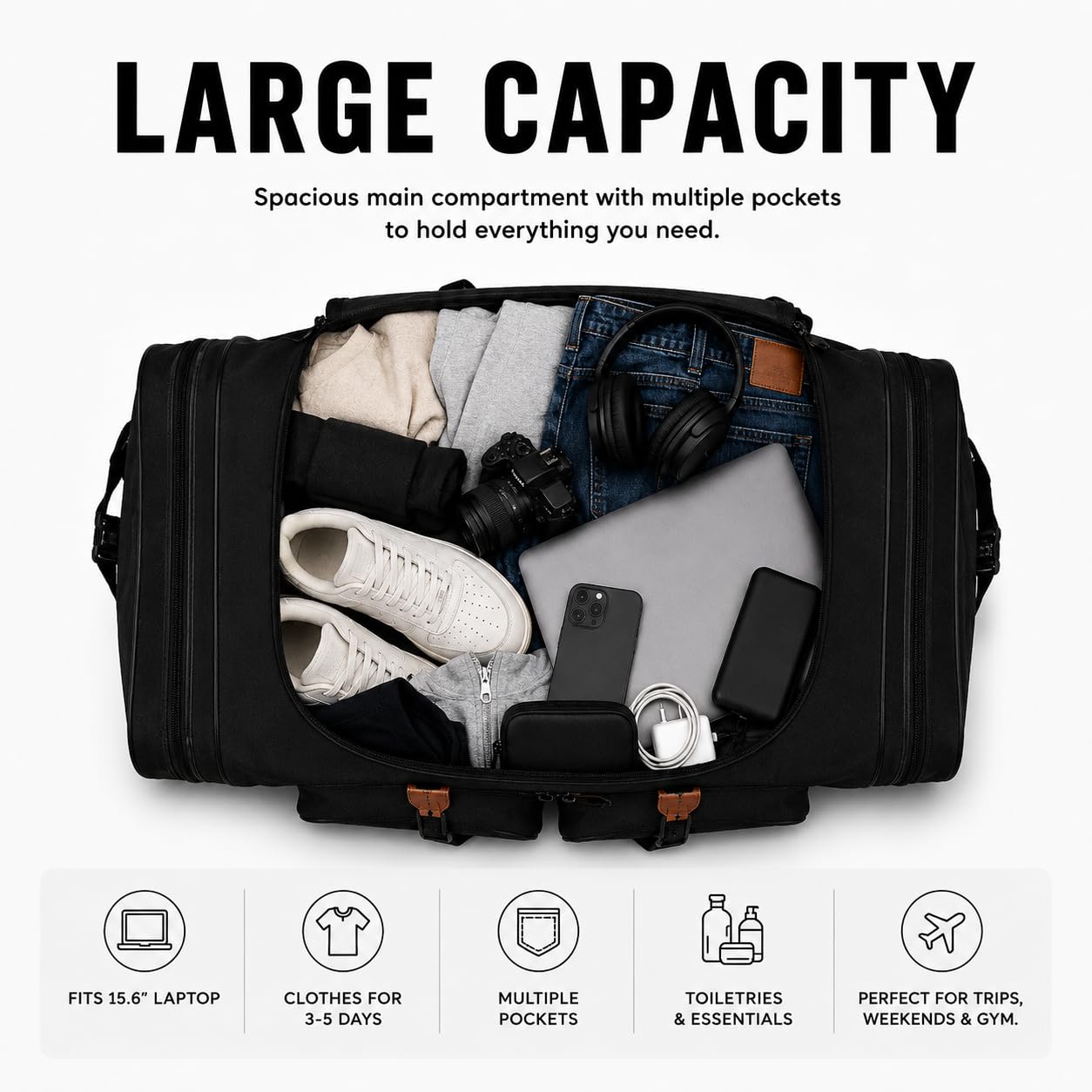 foolsGold Extra Grandi 120L Borsoni Borsa Multiuso Borsa da viaggio