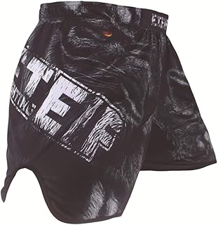 Pantalones De Jaula De Muay Thai MMA Boxeo Cortocircuitos Sanda Lucha Integral de Lucha Muay Thai Aptitud Pantalones Cortos de Entrenamiento Deportivo Elástico Estirable