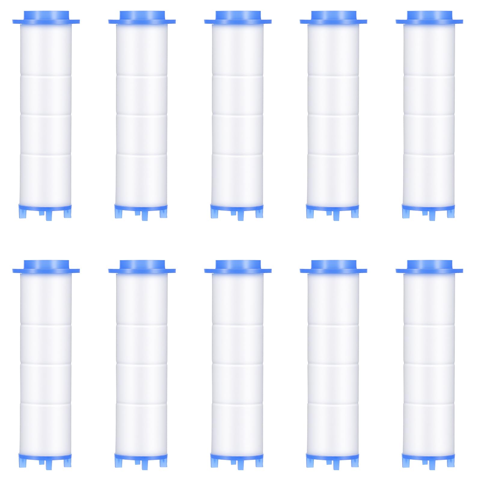 10 Pcs Shower Head Filter Replacement, 2.95"x0.94" Shower Head Filters, PP Cotton Showers Heads Filter Element Handheld Showerhead Filters