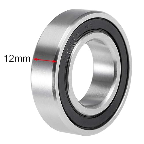 Miniatura 3 de uxcell S6005-2RS Rodamientos de bolas de ranura profunda 0.984in x 1.850in x 0.472in doble sellado 440C acero inoxidable 2pcs