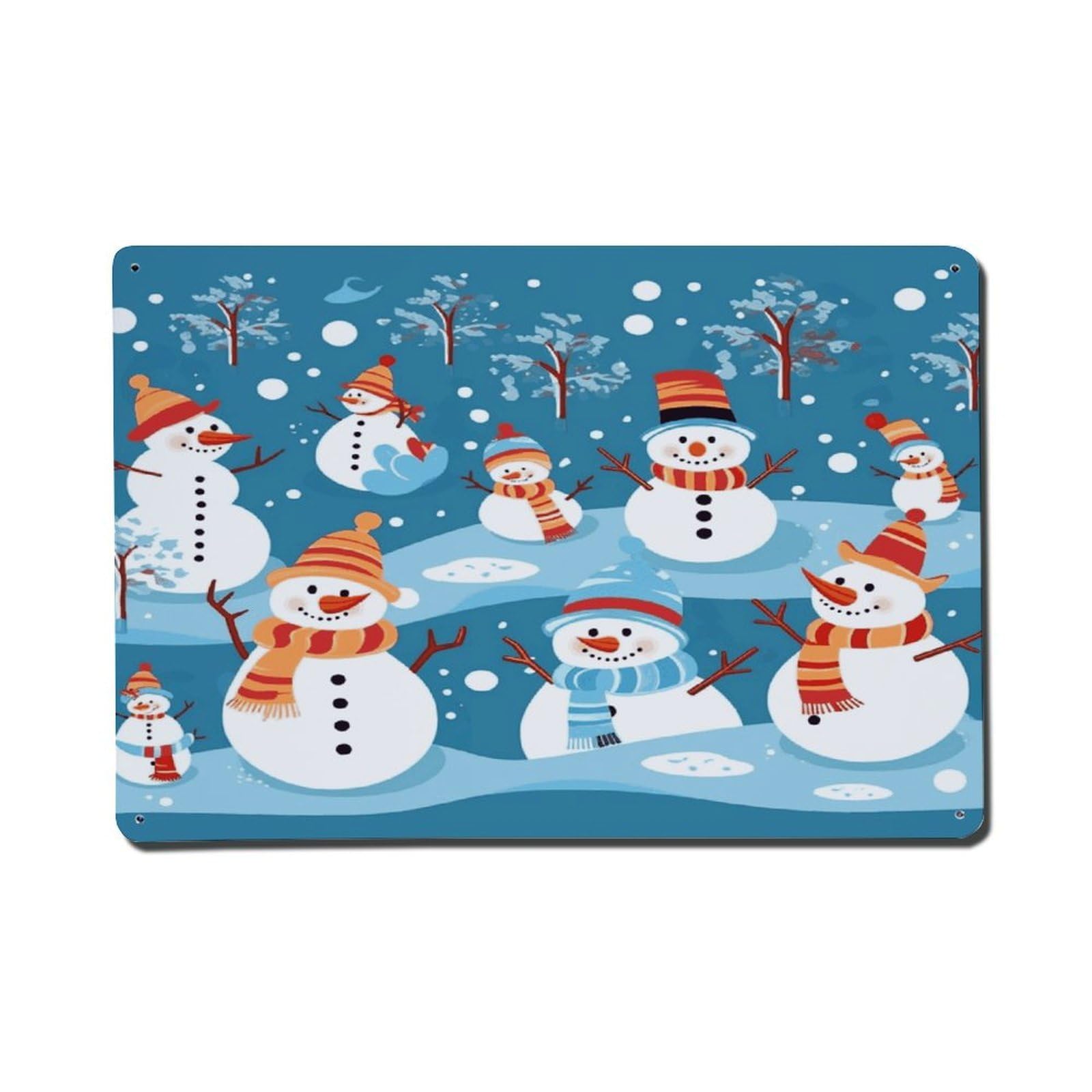 Adfgyerh Style Snowman Metal Signs Funny, Aluminum Tin Sign Indoor Outdoor Decor, Vintage Signs For Home Office Kitchen Bar Cafe Garden Farmhouse Wall Decor