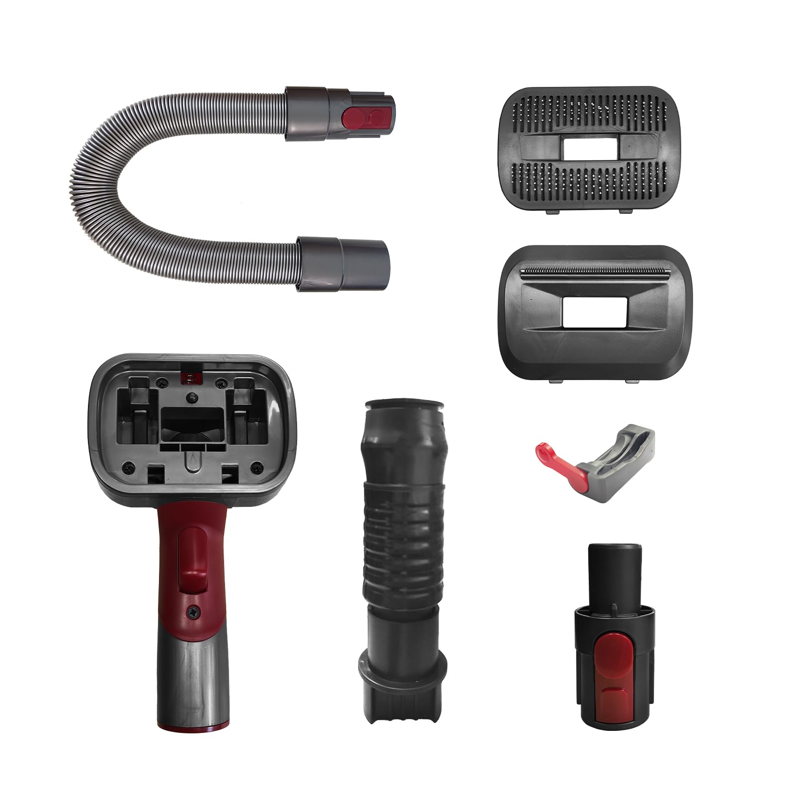 Dog Grooming Kit Attachments for Vacuum Cleaners, Cat Brush Tools Accessories with Release Button for Dyson, Shedding by 95% for Long or Short Haired Pet