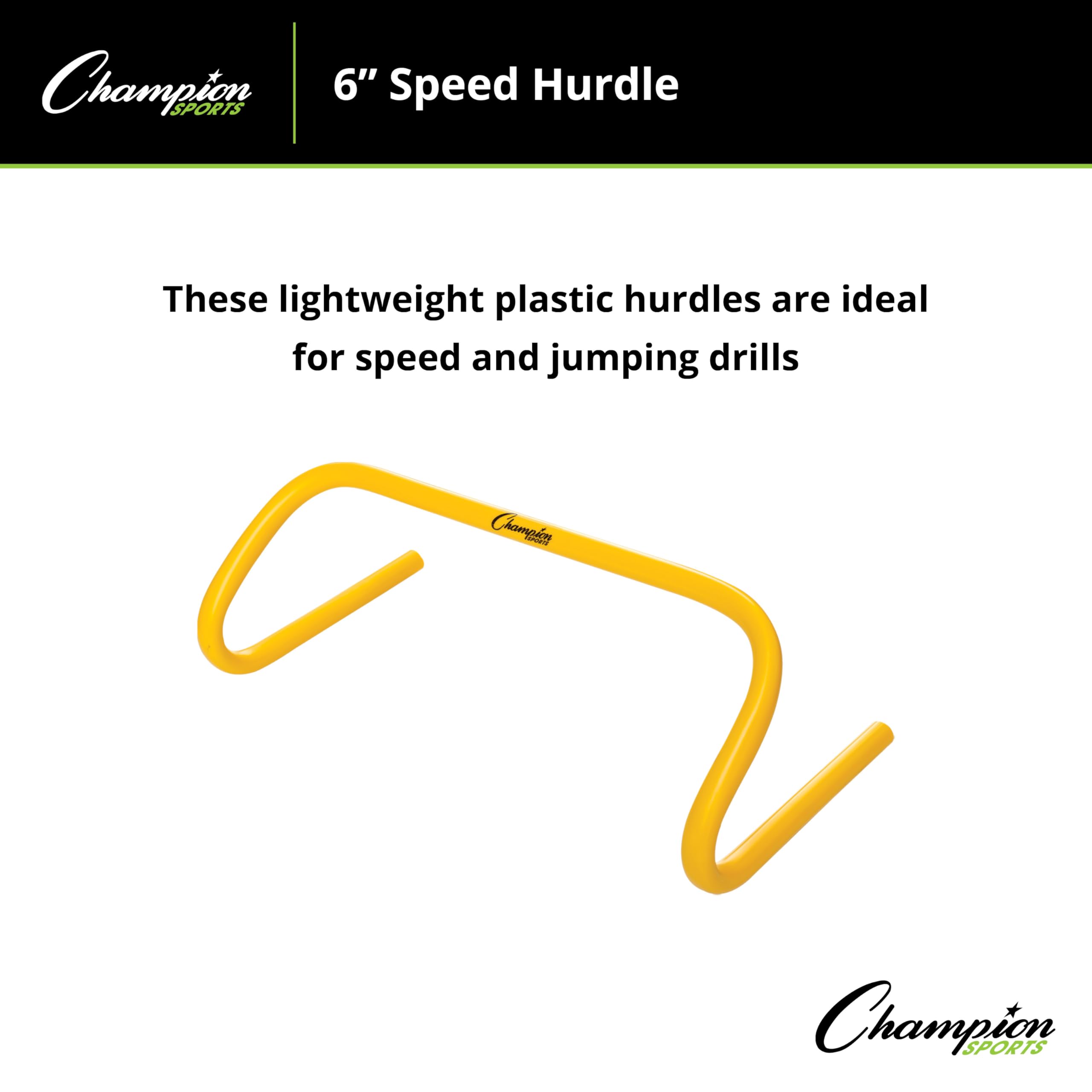 Champion Sport Velocidad Hurdle, Amarillo, tamaño 6 "