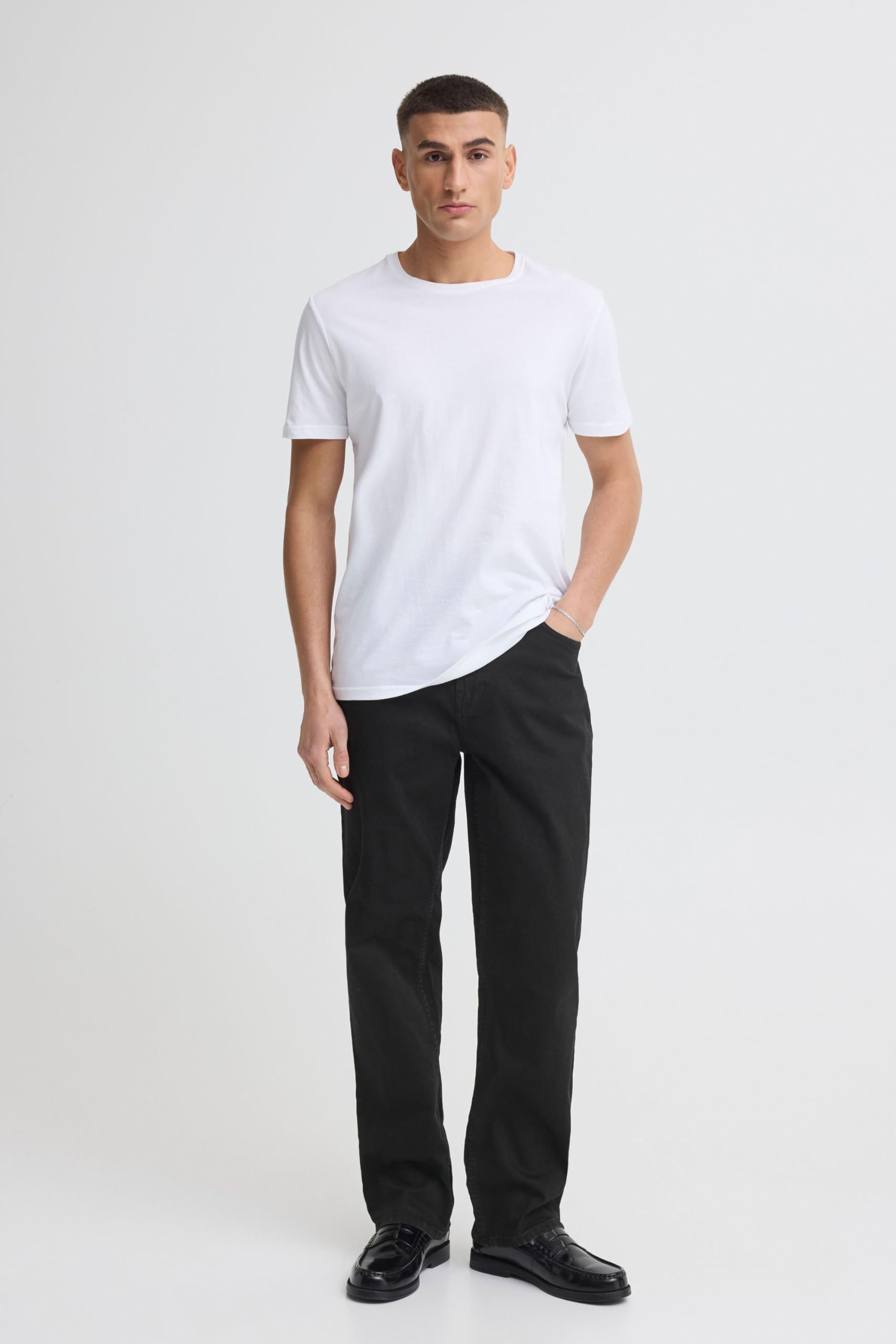 !Solid SDMONTY Ryan, Pantaloni in Denim da Uomo, con Passanti per Cintura, Tasche Laterali, Dettagli dell'Etichetta, Leggermente Elastici, Misto Cotone, vestibilità Regolare