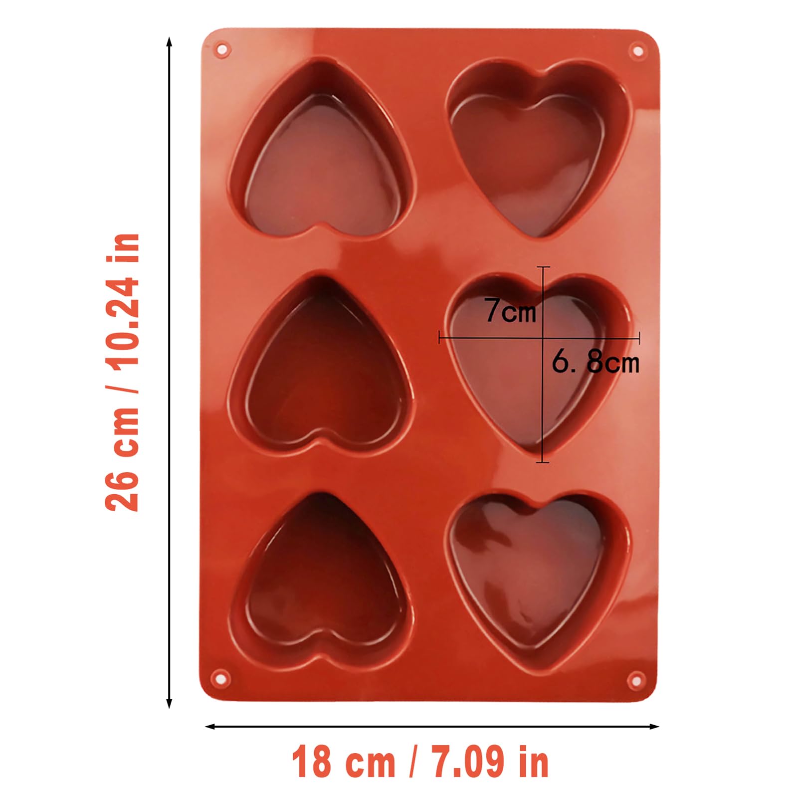 Herzförmige Kuchenformen 5-teilig - Perfekt Für Romantische Backkreationen