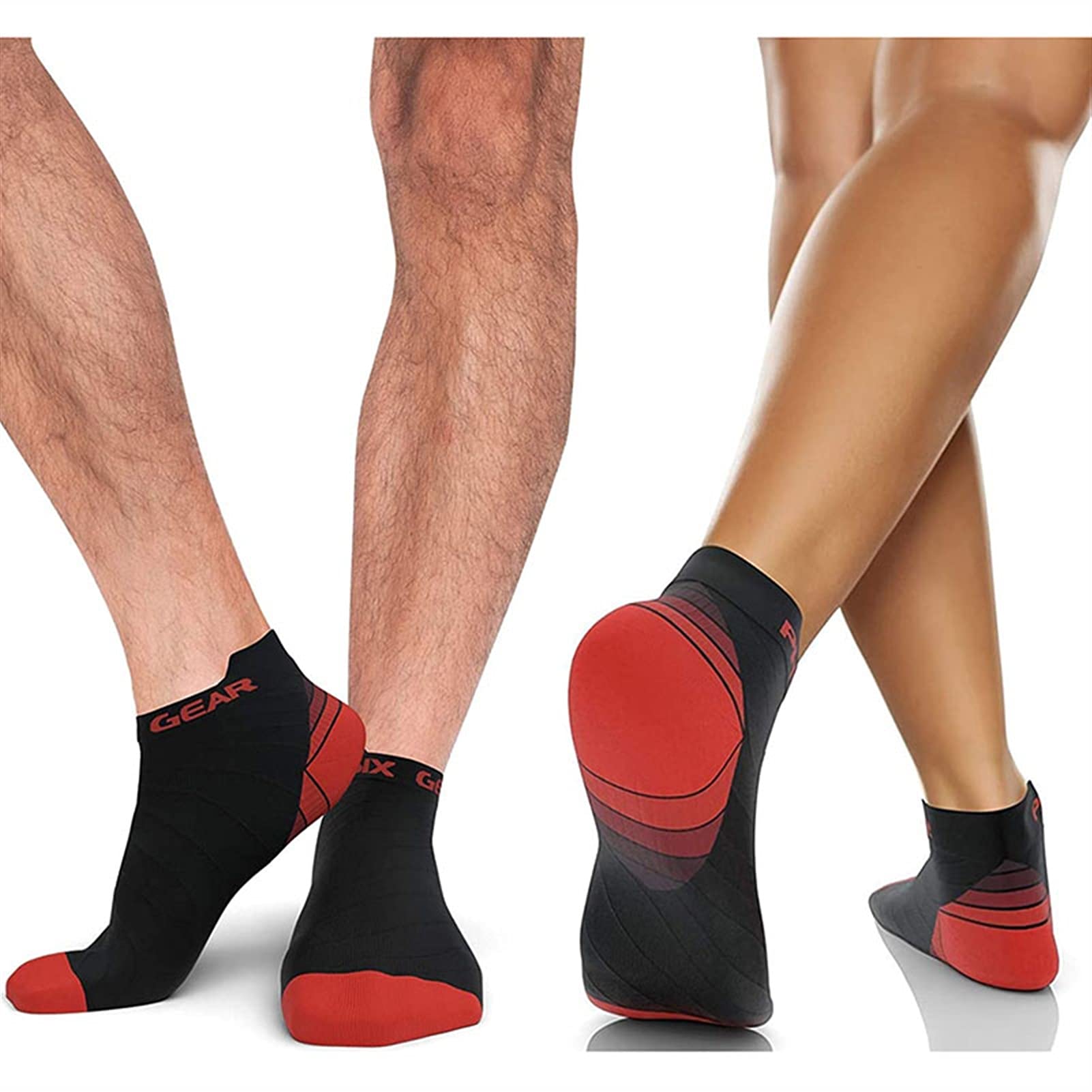 Calcetines de compresión for Mujeres y Hombres Deporte Transpirable Atlético Atlético Corte bajo Tobillo Sock Best for Fitness Running Cycling Travel Basketball Socks