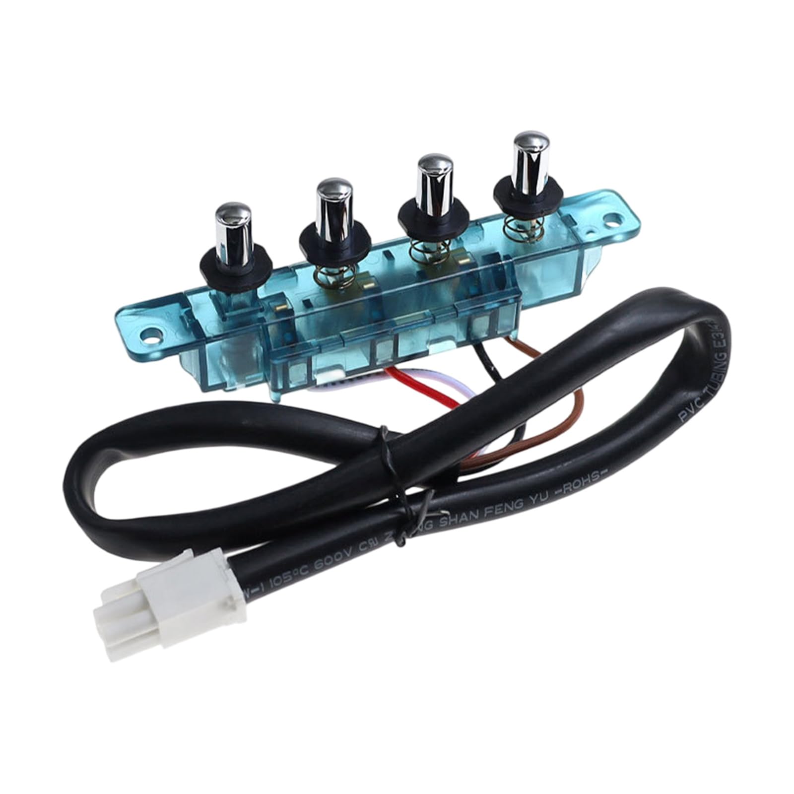 Jazuaiao 4 Button Ranges Hood Control Panel Replacement Kitchen Ranges Hood Switches Panel Controller for Kitchen Appliances Pushbutton Switches Board