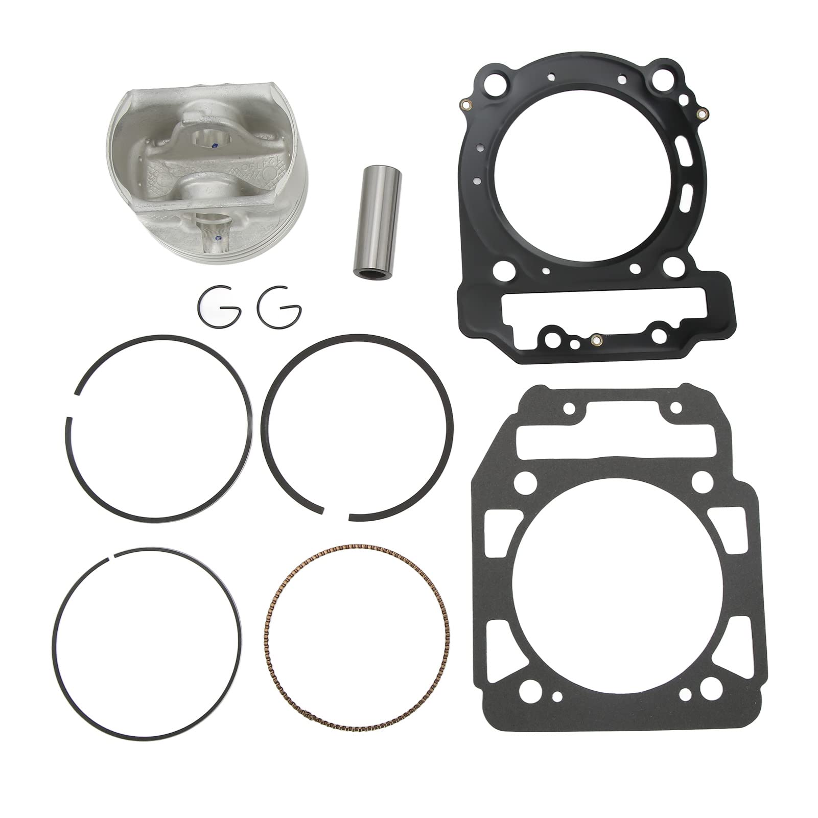 Kit Cilindro Motore, Pistone da 91 mm e Set Guarnizioni Compatibile con Can-Am Renegade 800 2007-2015, Componenti per Revisione e Ricostruzione del Gruppo Termico ATV