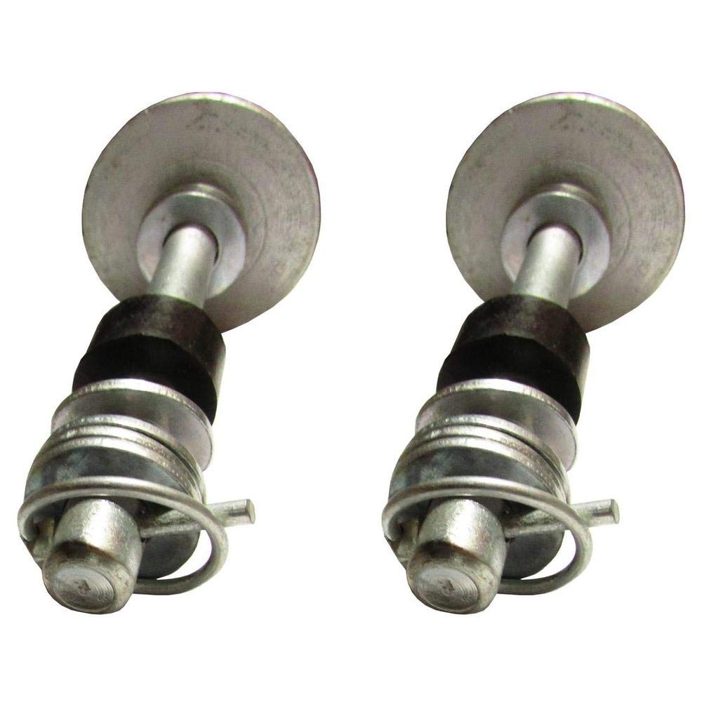 Two UTV Snow Plow Skid Shoe ATV 4501-0702 with Lynch Pins Washers and Rubber Bumbers