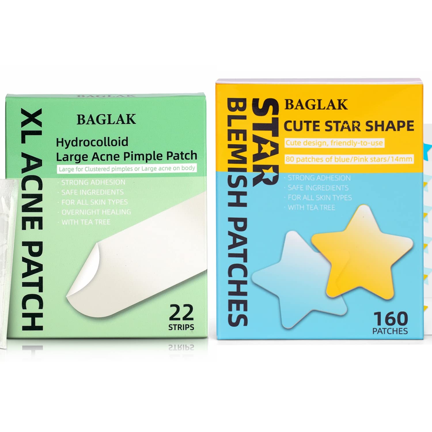 BAGLKA Patch Bundle - Star Patch-160 Patches Large XL Pimple-22 Patches