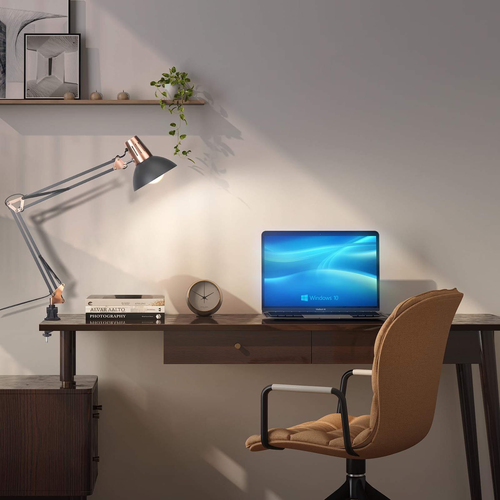 FIRVRE czarna retro metalowa lampa podłogowa z ramieniem wahadłowym regulowana mechaniczna konstrukcja przemysłowa E27 wisząca lampa do czytania architekta lampa podłogowa z przełącznikiem do salonu sypialnia gabinet