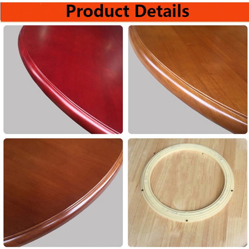 Lazy Susan Drehteller – drehbares Serviertablett aus Holz für Esstisch und Küche, 76,2 cm, mehrfarbig schwarz – ideal für Unterhaltung, Servieren und als Tischdekoration