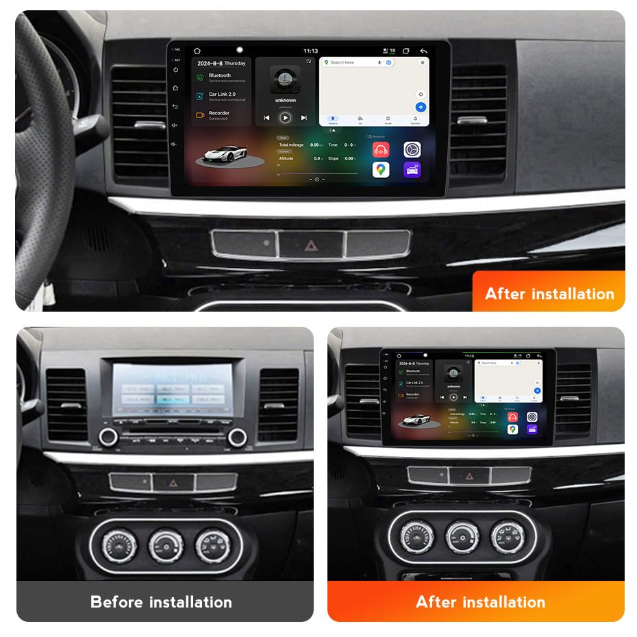 Autoradio pour Lancer 2007-2012 Android 14 résout vos trajets - 3
