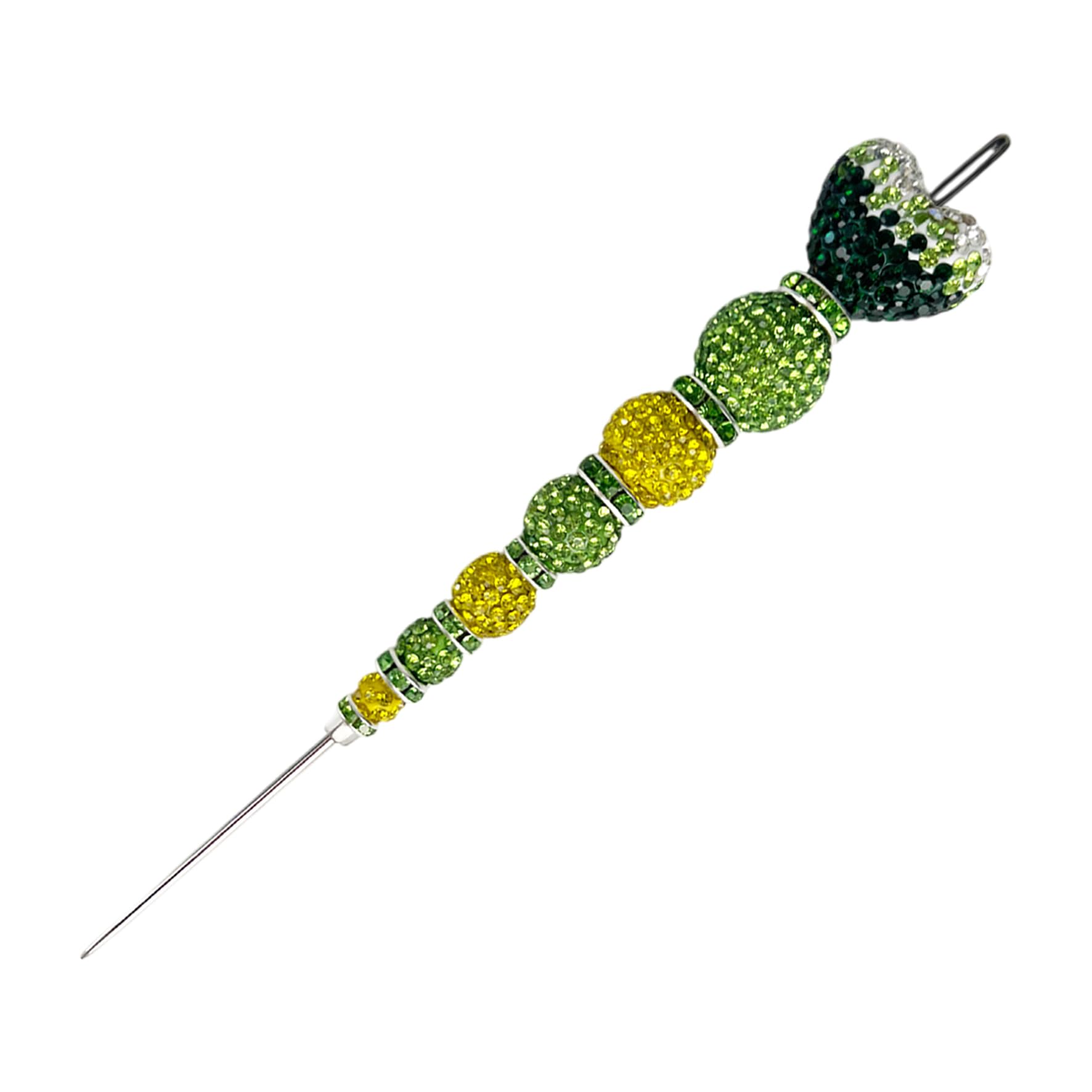 The Sweetest Place Crystal Rhinestone Decorating Scriber Tool, Sugar Craft Needle for Cake and Cookie Icing, 5 Colors Blue, Pink, Black, Red, Green (